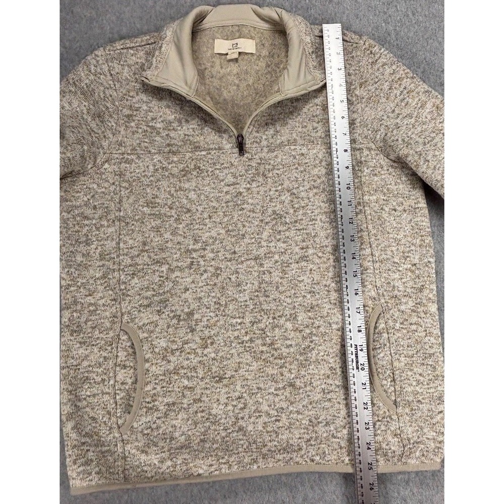 Thread & Supply Oatmeal Quarter Zip Fleece Pullover L Cozy Minimalist Outdoor - Picture 8 of 10